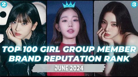 Top 100 Kpop Girl Group Member Brand Reputation Rankings In June 2024