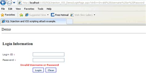 Sql Injection And Cross Site Scripting Codeproject