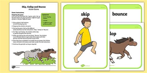 Skip Gallop And Bounce Active Game Teacher Made