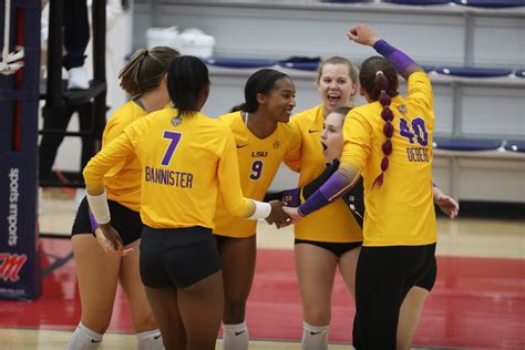 Lsu Volleyball Rallies From Two Set Deficit To Defeat Ole Miss Tiger Rag