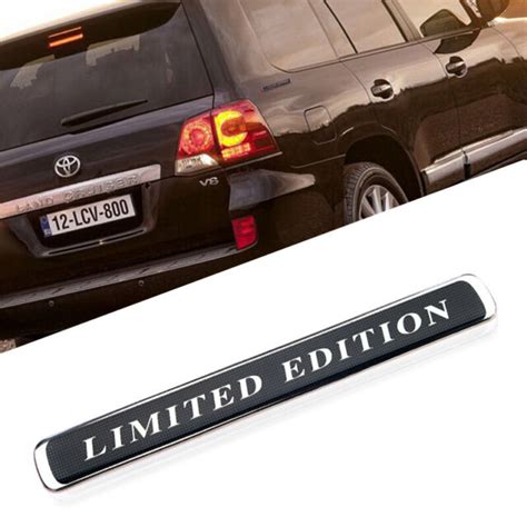 Limited Edition Carbon Fiber Rear Emblem Badge Sticker For Toyota Land