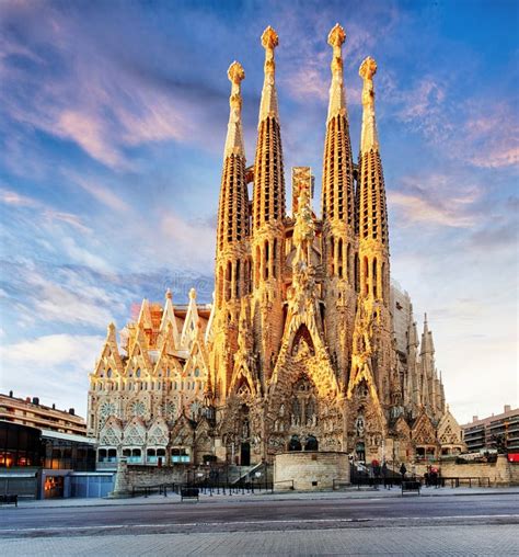 Barcelona Spanien Februar La Sagrada Familia Das