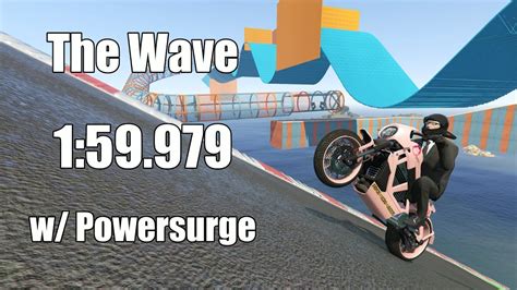 GTA Online Stunt Race The Wave 1 59 979 Powersurge Best Lap YouTube