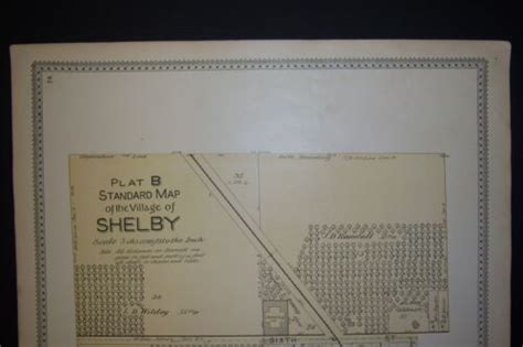 Plat B Standard Map Village Of Shelby Oceana County Michigan