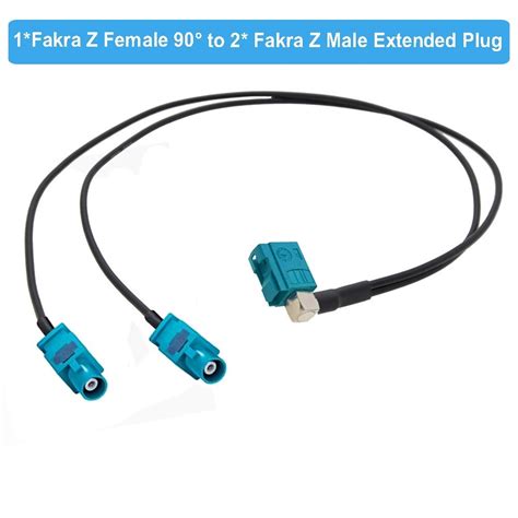 Universal Fakra Z Adapter 1 Female to 2 Male Extended Y Type Fakra ...