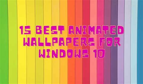 Los Mejores Fondos De Pantalla Animados Para Windows Recurso