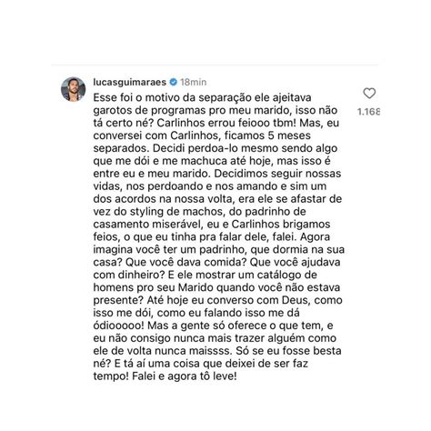 Quem Dudu Barros Motivo De Desabafo De Carlinhos Maia Ap S Exposed