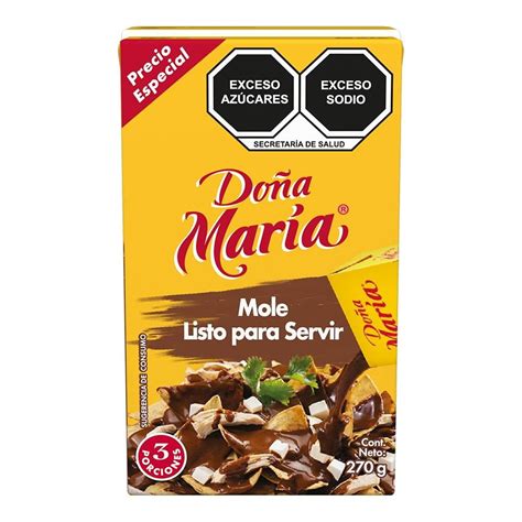 Mole rojo Doña María listo para servir 270 g Walmart