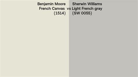 Benjamin Moore French Canvas 1514 Vs Sherwin Williams Light French