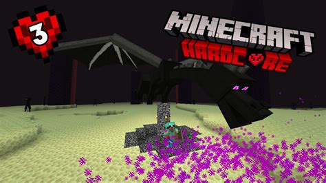 Beating The Enderdragon In Hardcore Minecraft Minecraft Episode 3