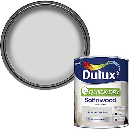 Dulux 5211306 Quick Dry Satinwood Paint For Wood And Metal Polished