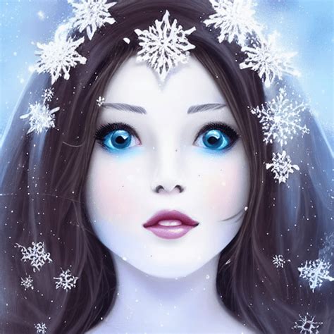 Snow Princess On The Snow · Creative Fabrica