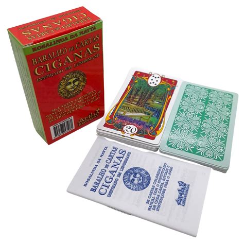 Mini Baralho De Cartas Ciganas Lenormand 36 Cartas Shopee Brasil