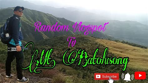 Mt Batolusong Hike Youtube