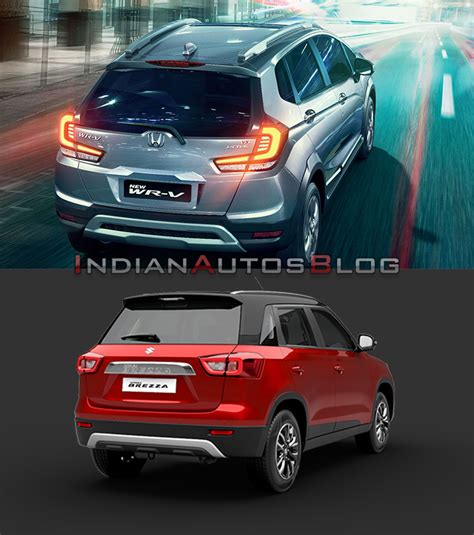 Honda Wr V Vs Maruti Vitara Brezza Specs Features And Prices Compared