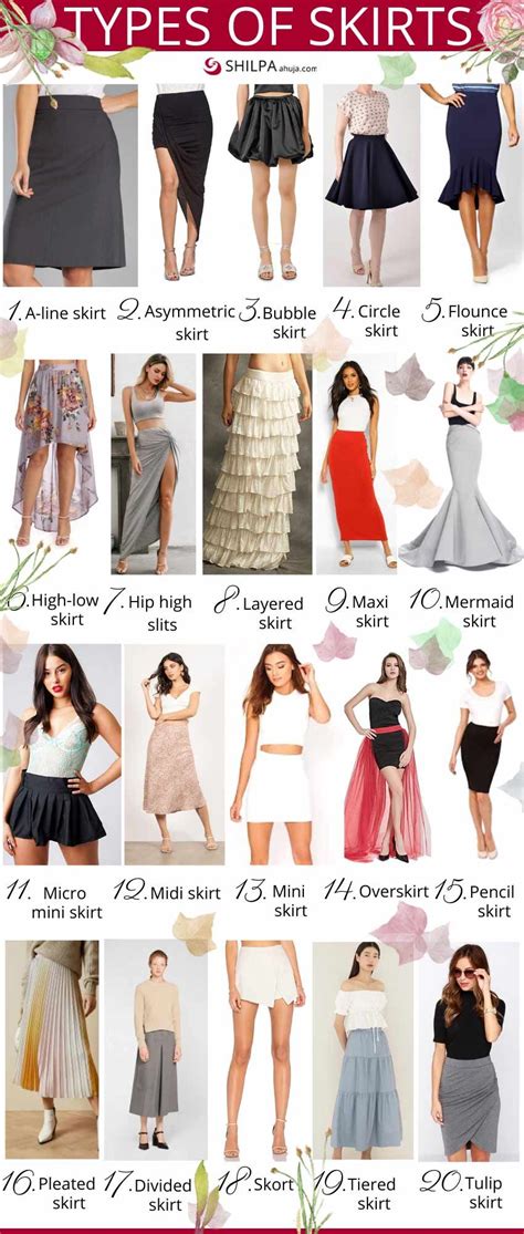 Types Of Skirts Different Chic Skirt Fashion And Trends Types Of