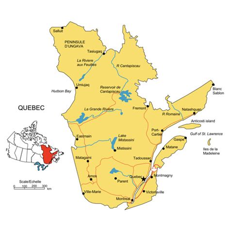 Map Of Quebec City Area