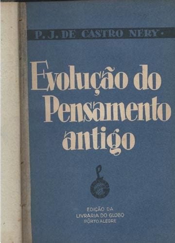 Sebo Do Messias Livro Evolução Do Pensamento Antigo