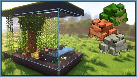 How To Build A Frog Enclosure Terrarium Paludarium In Minecraft 1 21 Youtube