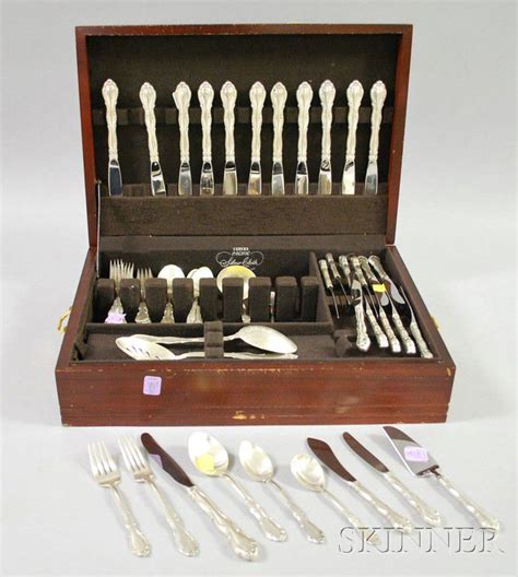 Sold At Auction Towle Sterling Silver Partial Flatware Service For