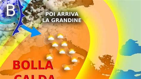 Previsioni meteo bolla calda con lanticiclone Narciso ma da martedì