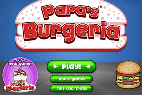 Papas Burgeria Jeu Gratuit En Ligne Funnygames