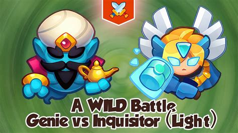 Inquisitor Light MAD Fight Vs Genie PVP Rush Royale YouTube