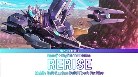 Gundam Build Divers Rerise Opening 1 Full『 Rerise 』 Lyrics Youtube