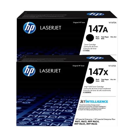 HP 147A / 147X / 147Y Original LaserJet Enterprise Toner Cartridge — Yellow, Dual-Pack Contract Box (MICR-SECURE) (W1470-YL-2PK-MICR-SECURE)