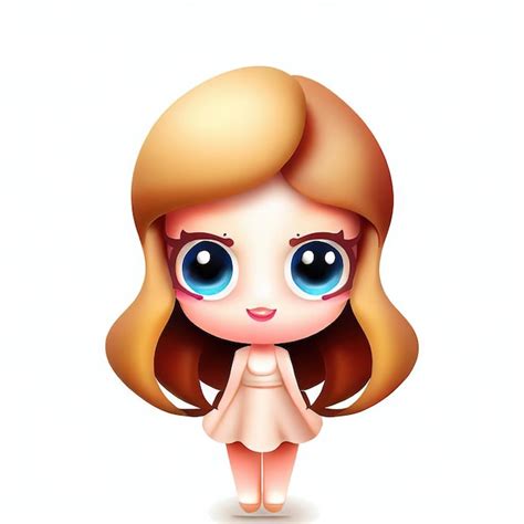 Premium Ai Image A Cartoon Character Of A Girl With Long Hair And Big Blue Eyes