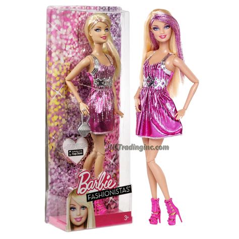 Mattel Year 2012 Barbie Fashionistas 12 Doll Set Barbie Y7487 In Jnl Trading