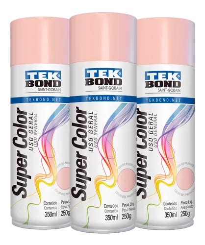 Pintura En Aerosol Tek Bond Rosa 350 Ml 250 Gr X3 Und MercadoLibre