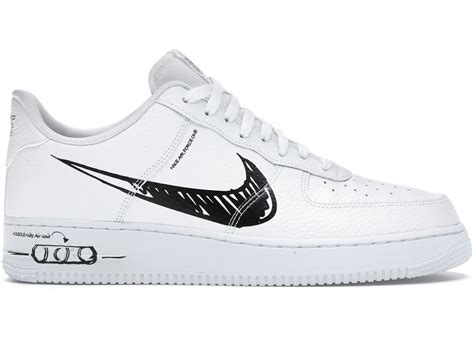 Nike Air Force 1 Low Sketch White Black - CW7581-101