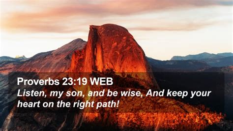 Proverbs Web Desktop Wallpaper Listen My Son And Be Wise And