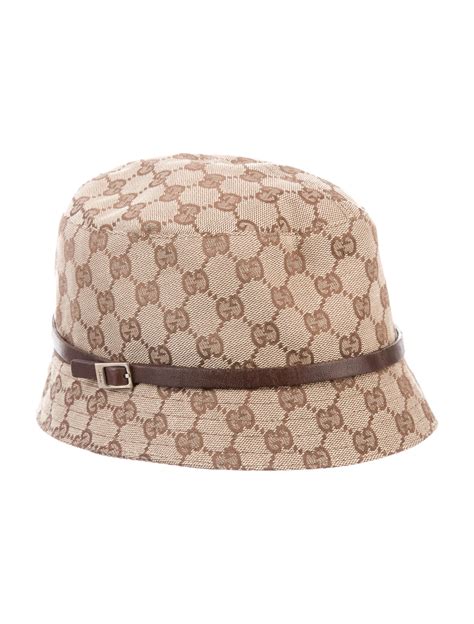 Gucci Gg Canvas Bucket Hat Accessories Guc The Realreal