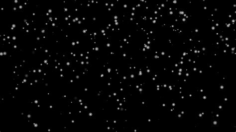 Falling Snow Flakes Effect For Overlay Black Background And Green