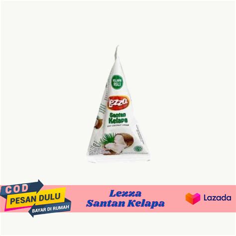 3PCS SANTAN SIAP PAKAI LEZZA SANTAN KELAPA 65ML AIR KELAPA MURNI YANG