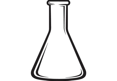 conical flask vector art icons  graphics