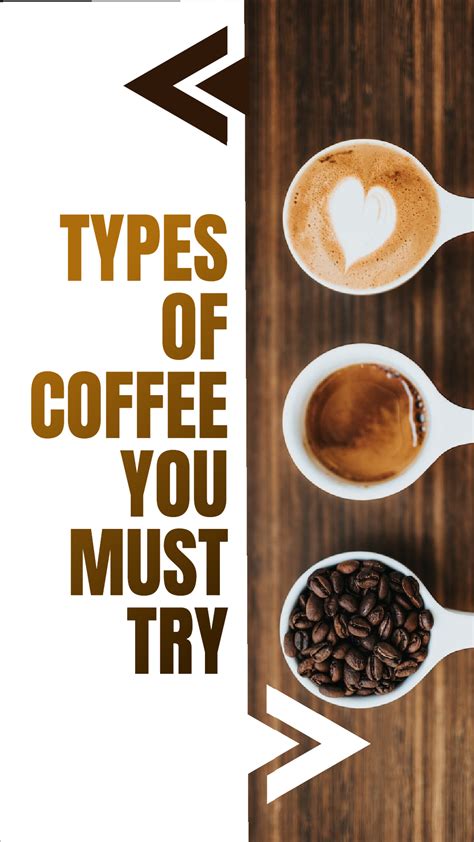 Types Of Coffee Instagram Reels Cover Design Templates