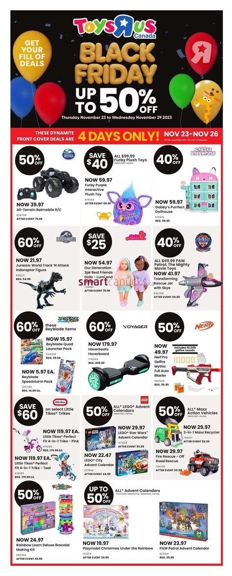 Toys R Us Black Friday Flyer November To