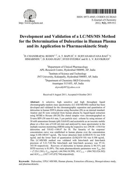 Pdf Development And Validation Of A Lcmsms Method For Downloads