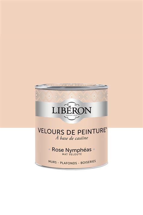 VELOURS DE PEINTURE Couleur Rose Nymphéas Libéron