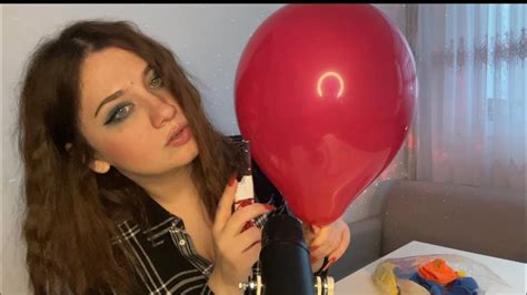 Asmr Popping Balloons With A Lighter And Scissors Blowing Plastic