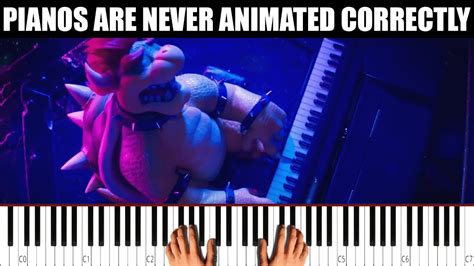 The Super Mario Bros Movie Bowser Plays Piano Pianos Are Never Animated Correctly Youtube