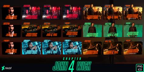 John Wick Chapter Folder Icons Pack By Mebf On Deviantart