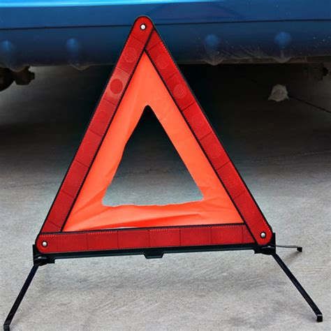 Ghojet Warning Triangle Reflective Safety Emergency Triangle Foldable