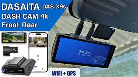 Nuova Dash Cam Camera Dasaita 4K DAS X9 Schermo LCD Doppia Camera