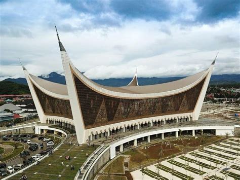 Grand Mosque Of West Sumatra Padang City Indonesia