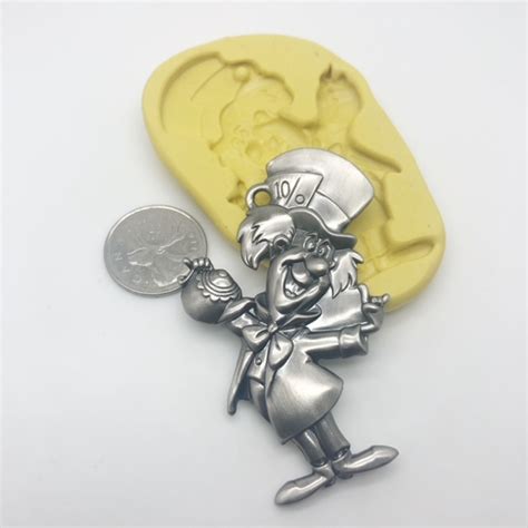 Xl Alice In Wonderland Mad Hatter Silicone Mold 2 Christines Molds