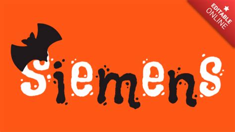 Siemens Happy Halloween Font Generador De Efectos De Texto